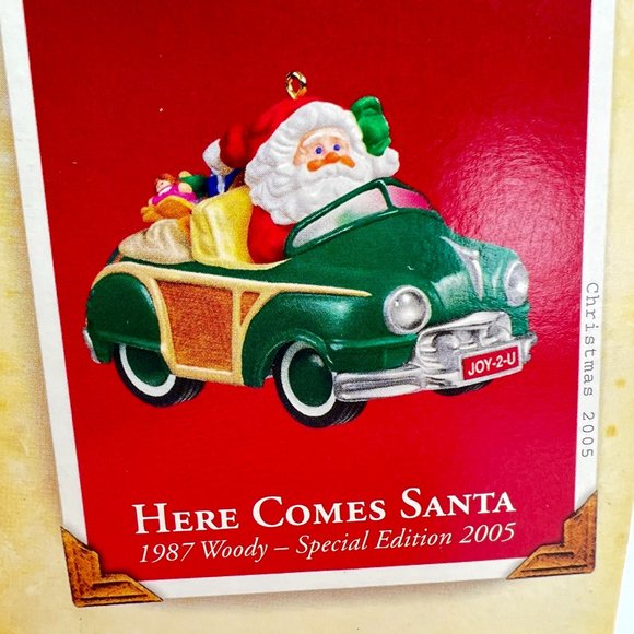 Hallmark Keepsake WOODY WAGON Here Comes Santa Ornament Special Edition 2005 - Picture 3 of 8